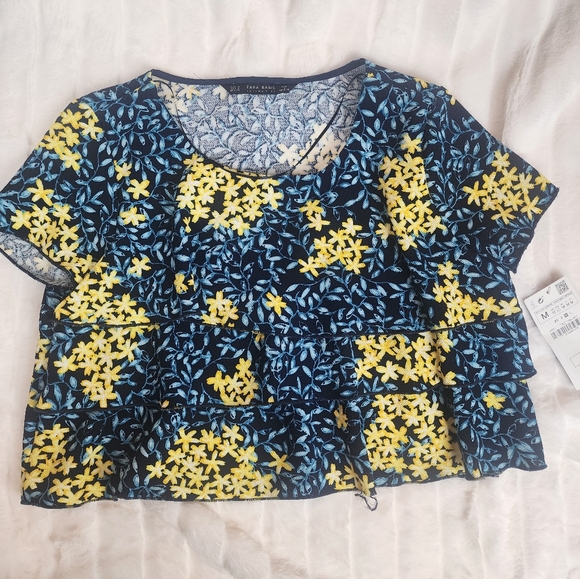 Zara Tops - NWT Zara Basic Floral Top